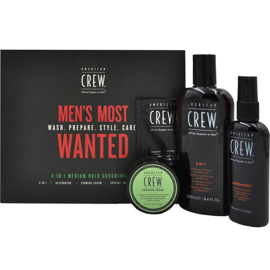 American Crew Men’s Most Wanted Medium Hold Set – 4‑delig