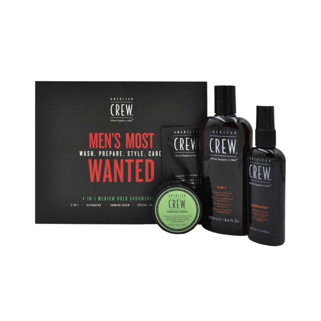 American Crew Men’s Most Wanted Medium Hold Set – 4‑delig